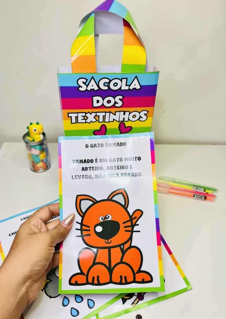 Sacola dos Textinhos: 25 Textos Ilustrados para Alfabetização, Leitura e Interpretação de Texto em PDF — imagem 5