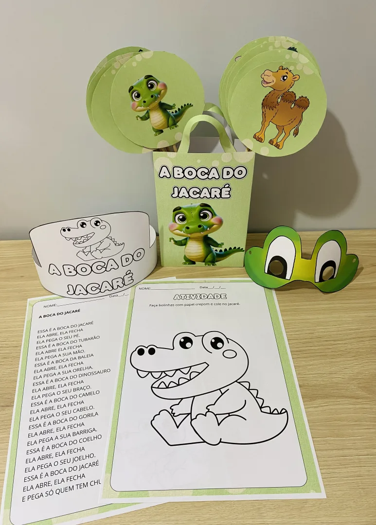 Sacola Musical - a Boca do Jacaré - História Musical - Atividades Completa - Educação Infantil - PDF — imagem 3