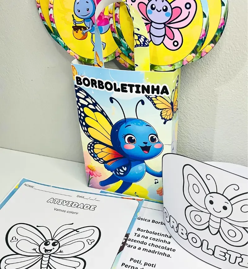 Sacola Musical Borboletinha + Atividade em PDF — imagem 2