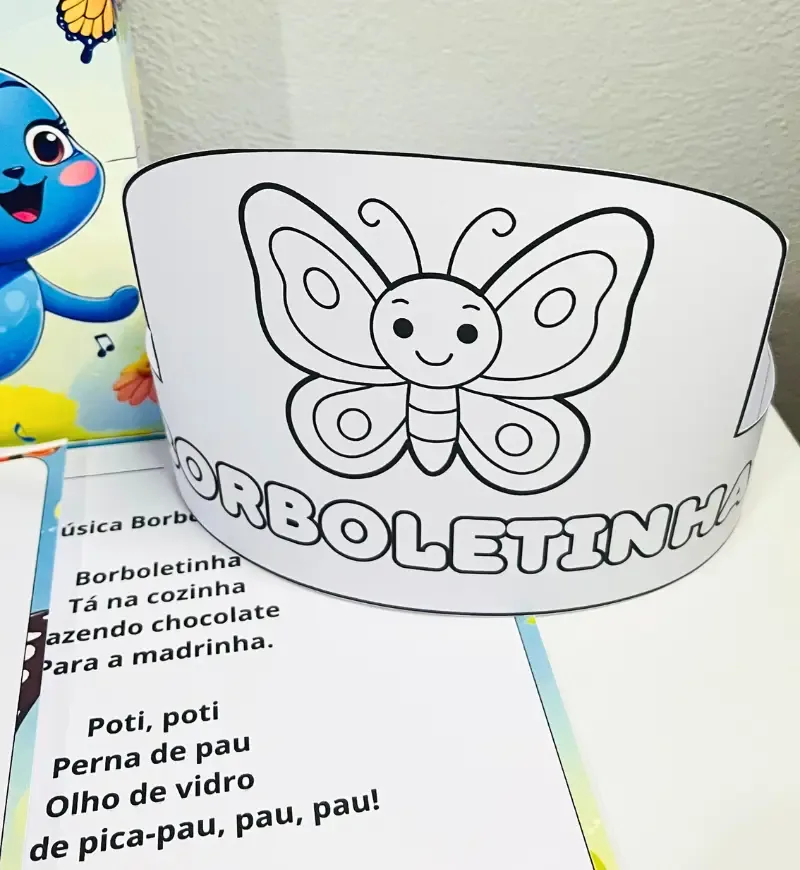 Sacola Musical Borboletinha + Atividade em PDF — imagem 3