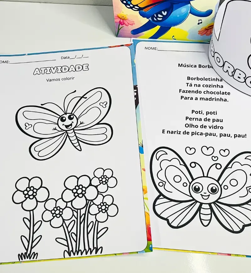 Sacola Musical Borboletinha + Atividade em PDF — imagem 4