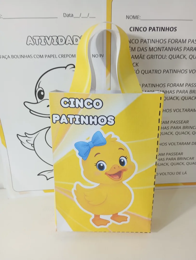 SACOLA MUSICAL – CINCO PATINHOS — imagem 4