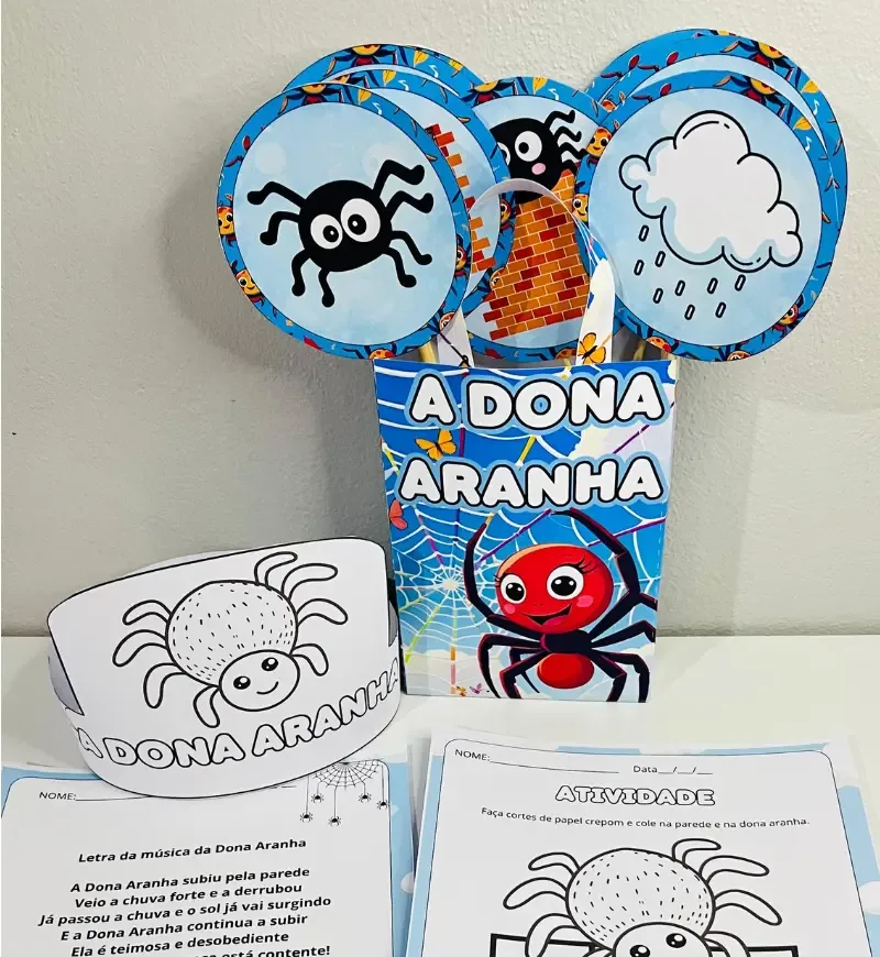 Sacola Musical Dona Aranha + Atividades em PDF — imagem 3