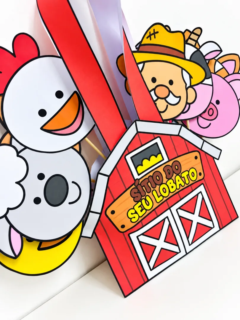 Sacola Musical Infantil Sítio do Seu Lobato com Animais — imagem 4