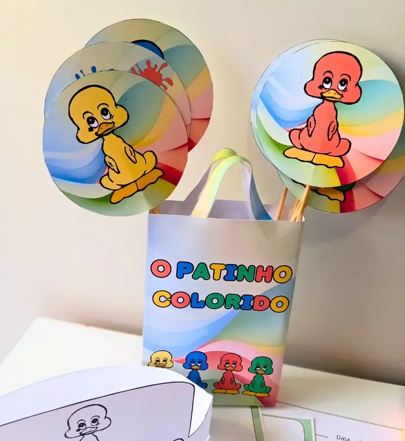 Sacola Musical O Patinho Colorido + Atividade em PDF — imagem 2