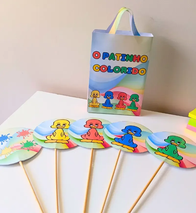 Sacola Musical O Patinho Colorido + Atividade em PDF — imagem 4