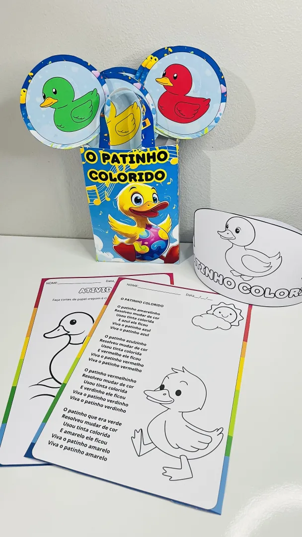 Sacola Musical – O Patinho Colorido educação infantil  — imagem 5