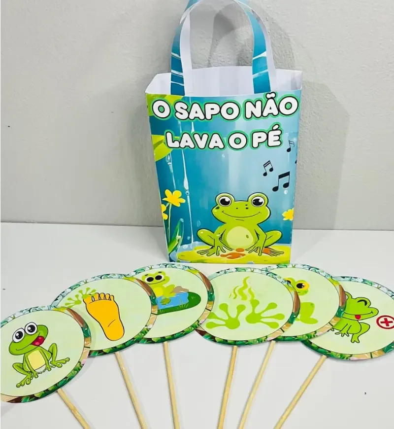 Sacola Musical O Sapo não Lava o Pé + Atividades em PDF — imagem 2