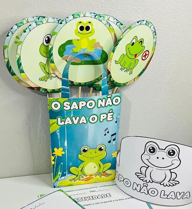 Sacola Musical O Sapo não Lava o Pé + Atividades em PDF — imagem 4