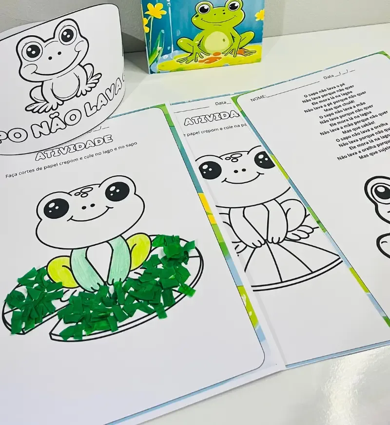 Sacola Musical O Sapo não Lava o Pé + Atividades em PDF — imagem 5