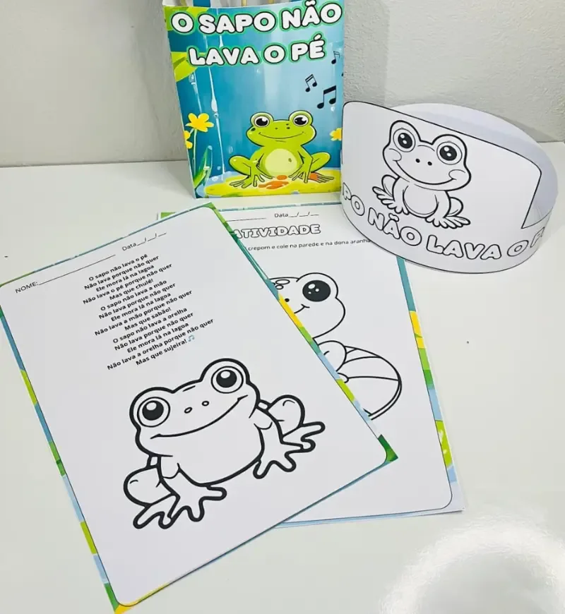 Sacola Musical O Sapo não Lava o Pé + Atividades em PDF — imagem 6