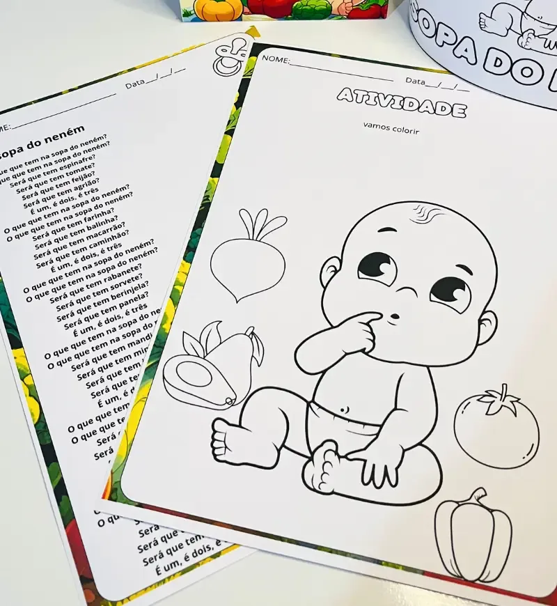 Sacola Musical Sopa do Neném + Atividade em PDF — imagem 4
