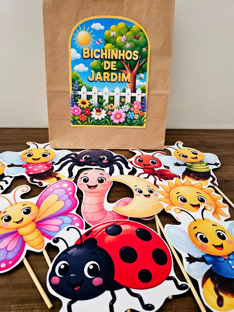 Sacola Pedagógica Bichinhos do Jardim (com Palitoches) — imagem 6