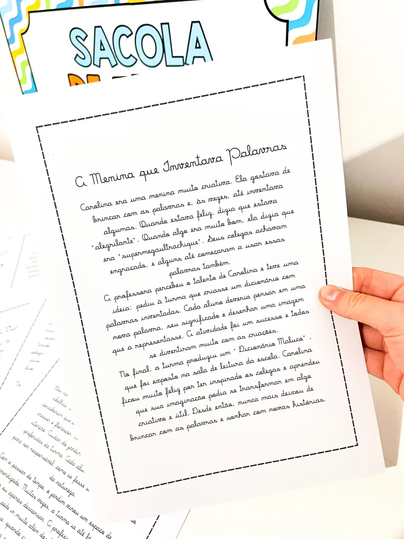 Sacola Pedagógica com Textos para Leitura e Caligrafia – 5º Ano — imagem 3