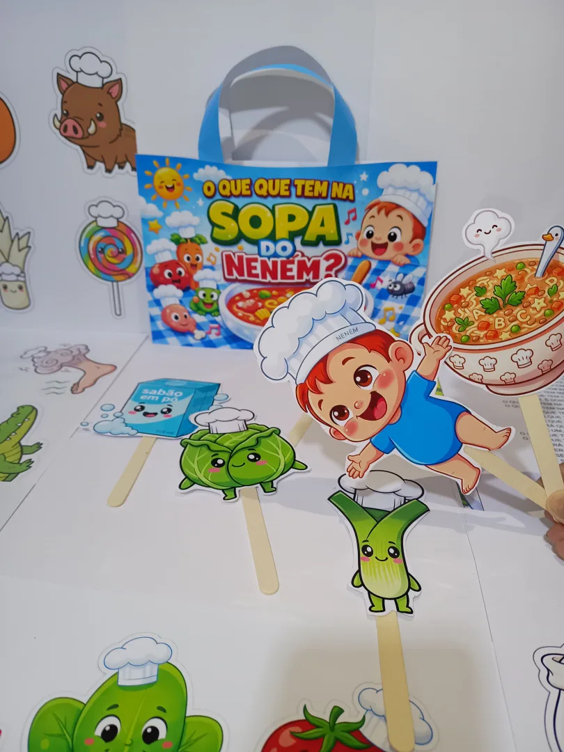Sacolinha Musical: O Que Tem na Sopa do Neném - PDF com 10 Folhas — imagem 3