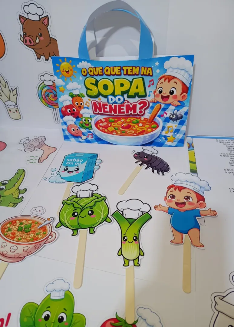 Sacolinha Musical: O Que Tem na Sopa do Neném - PDF com 10 Folhas — imagem 2
