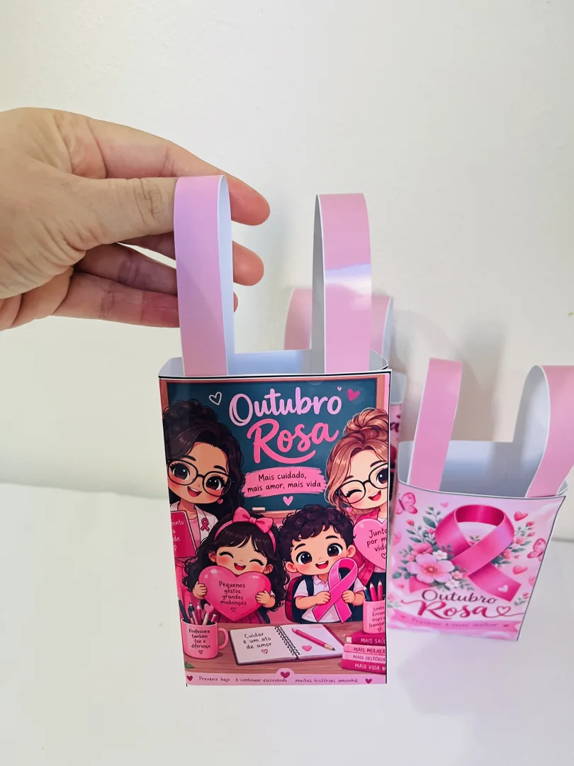 💗 SACOLINHA OUTUBRO ROSA – UMA LEMBRANCINHA CHEIA DE AMOR E SIGNIFICADO! 💗 — imagem 5