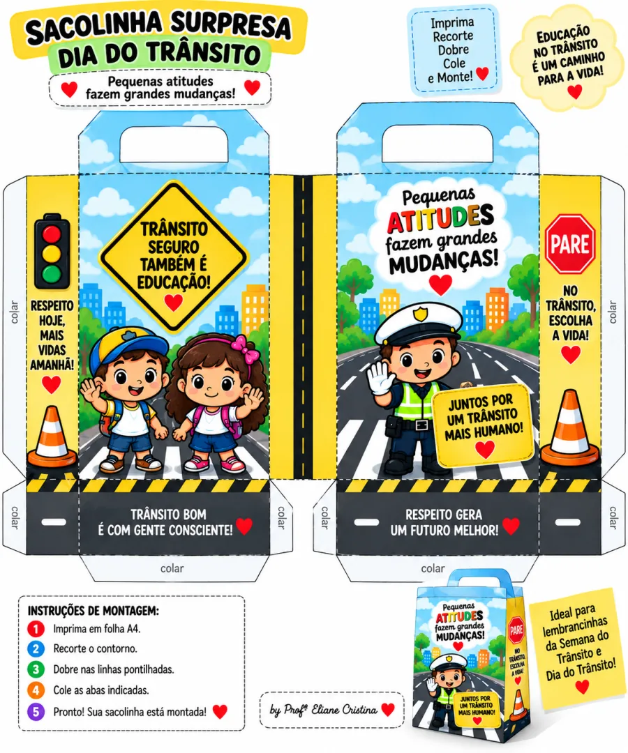 Sacolinha Semana Nacional do Trânsito - Educação Infantil - PDF — imagem 2