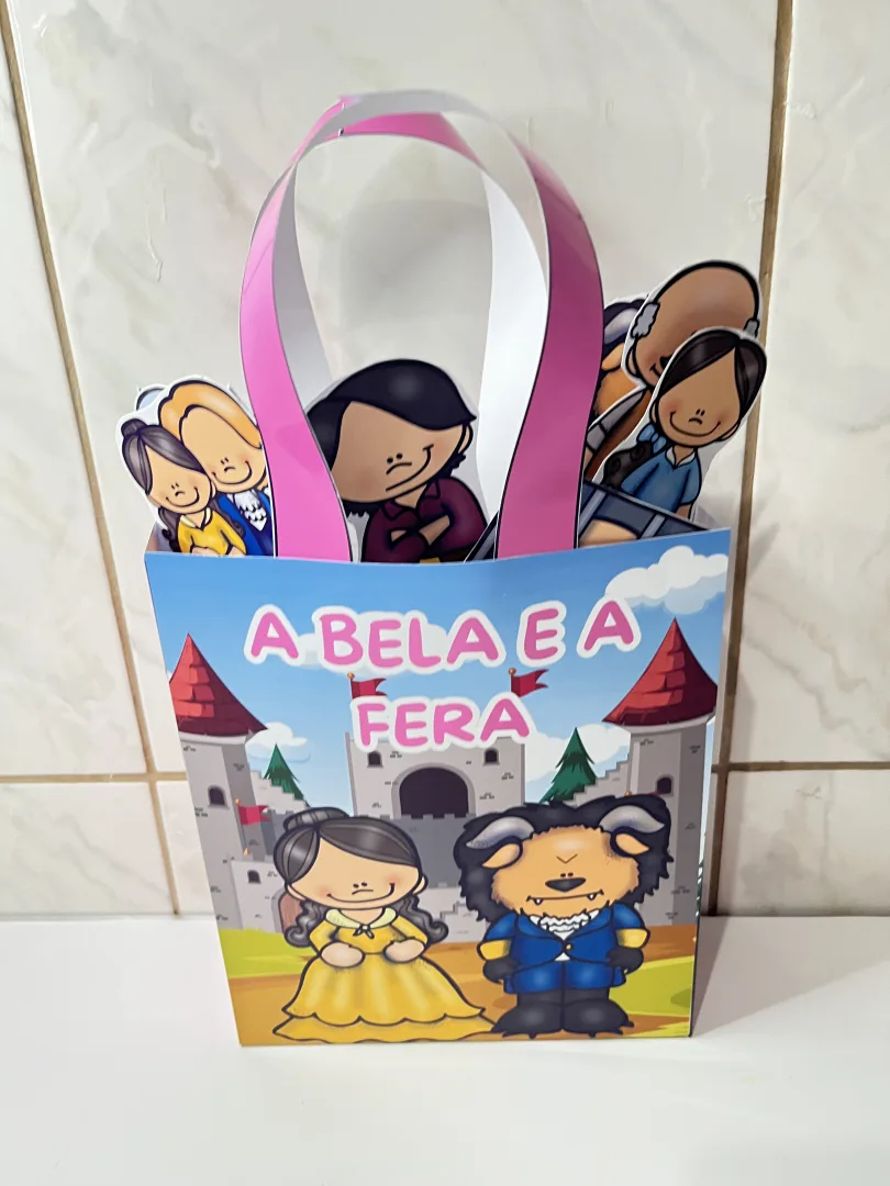 🎭✨ SACOLINHA TEATRAL A BELA E A FERA – UM CONTO QUE GANHA VIDA! ✨🏰 — imagem 2
