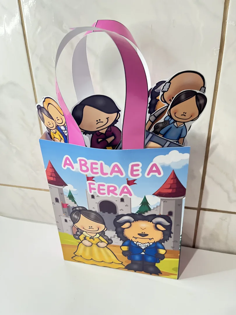 🎭✨ SACOLINHA TEATRAL A BELA E A FERA – UM CONTO QUE GANHA VIDA! ✨🏰 — imagem 3
