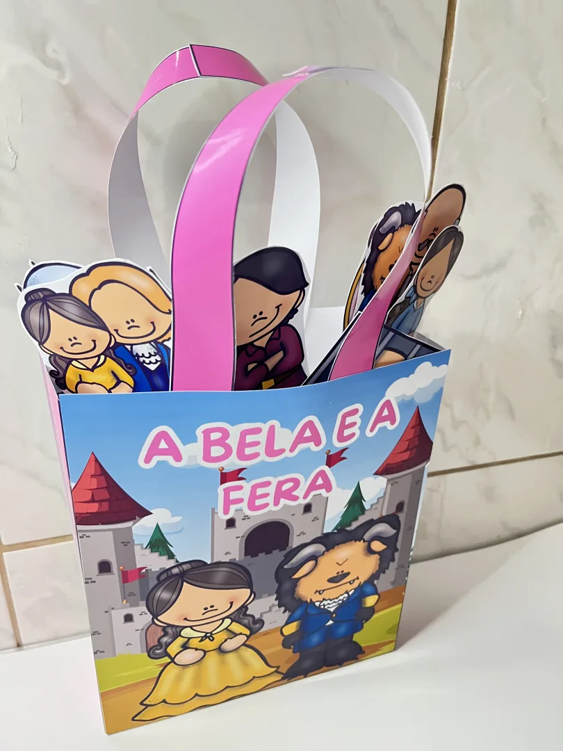 🎭✨ SACOLINHA TEATRAL A BELA E A FERA – UM CONTO QUE GANHA VIDA! ✨🏰 — imagem 4