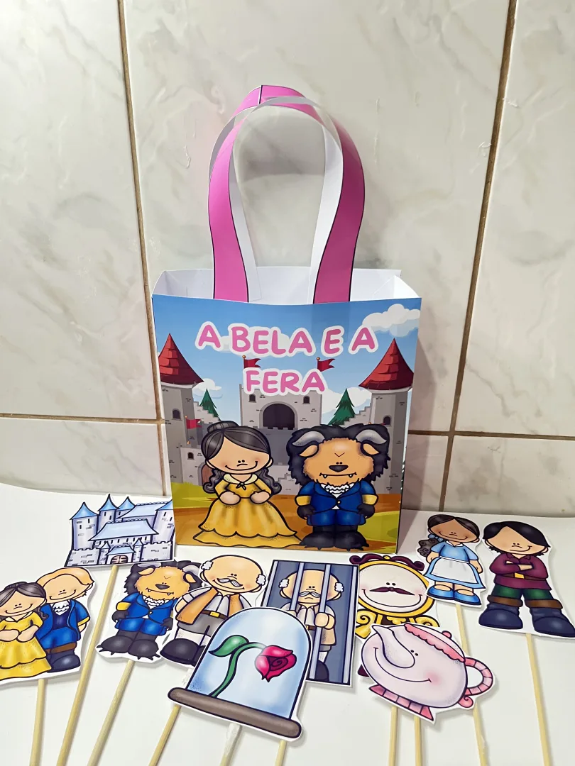 🎭✨ SACOLINHA TEATRAL A BELA E A FERA – UM CONTO QUE GANHA VIDA! ✨🏰 — imagem 5