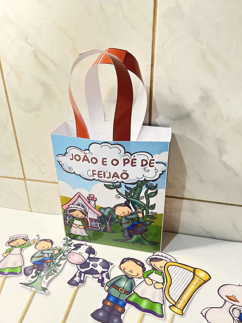 🌱🎭 SACOLINHA TEATRAL – JOÃO E O PÉ DE FEIJÃO 🎭🌱 — imagem 4