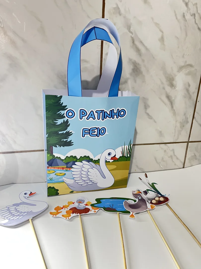 🦢🎭 SACOLINHA TEATRAL – O PATINHO FEIO 🎭🦢 — imagem 3