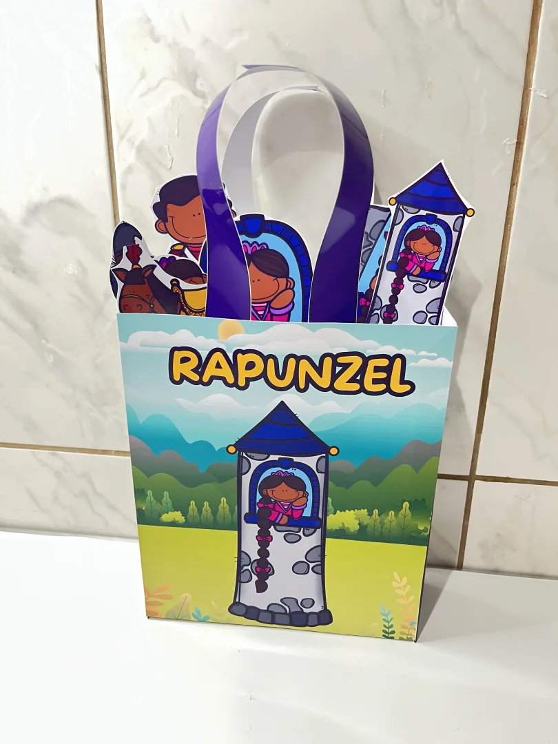 🏰✨ SACOLINHA TEATRAL RAPUNZEL – UMA HISTÓRIA PARA ENCANTAR! ✨🎭 — imagem 2