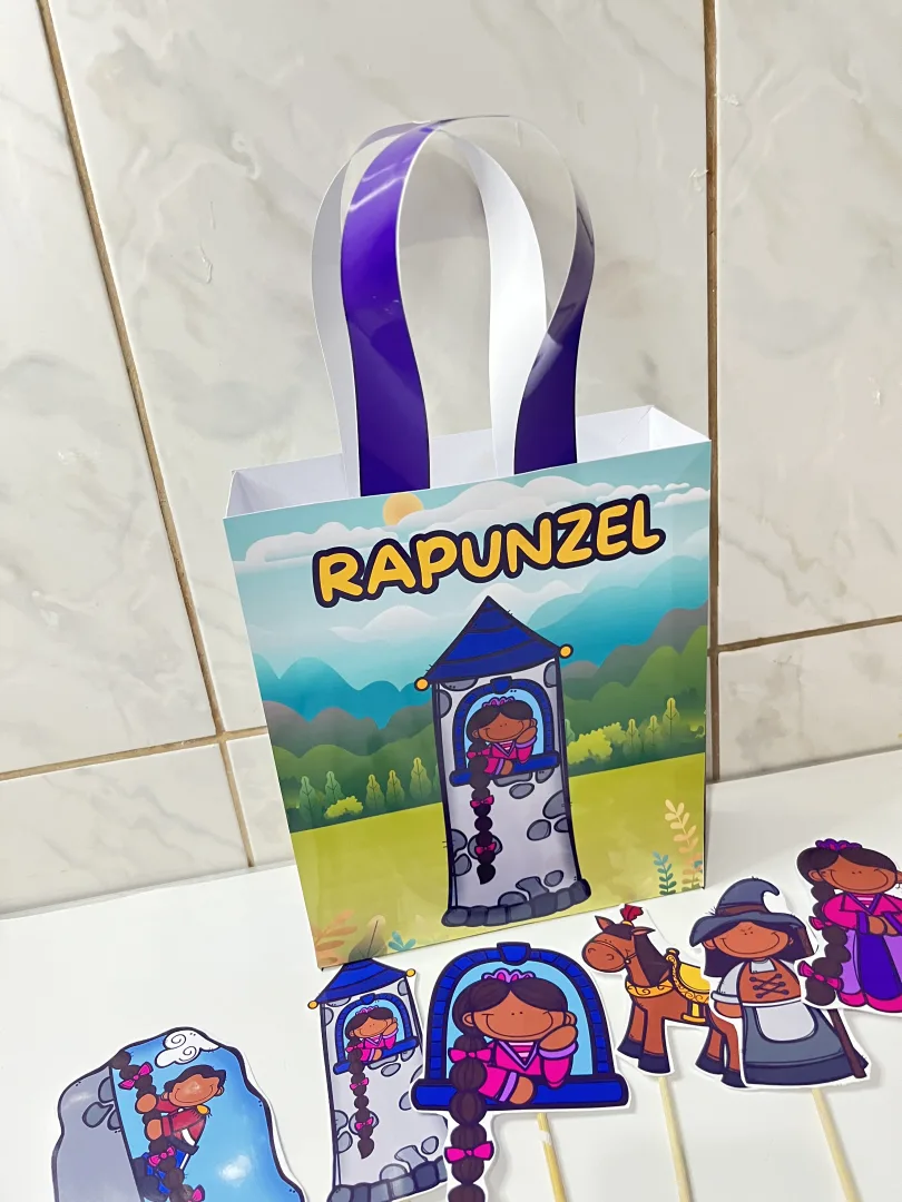 🏰✨ SACOLINHA TEATRAL RAPUNZEL – UMA HISTÓRIA PARA ENCANTAR! ✨🎭 — imagem 5