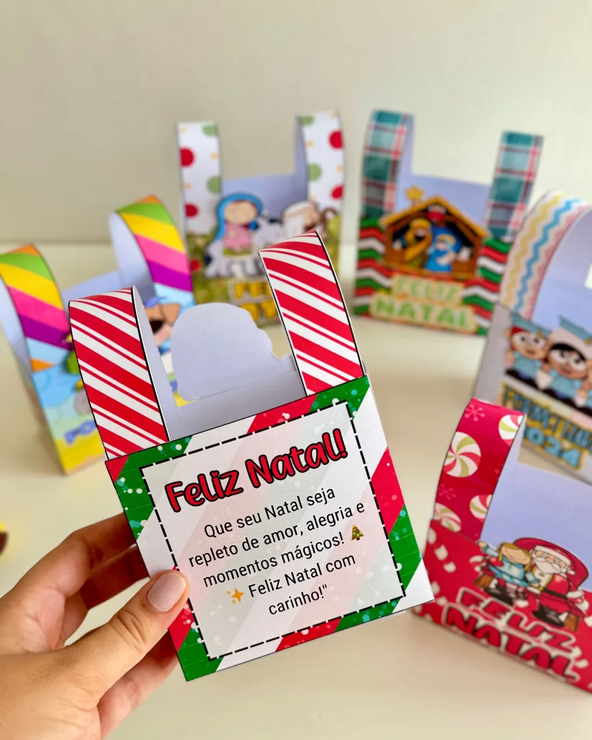 Sacolinhas de Natal e Formatura — 6 Modelos de Lembrancinhas em PDF — imagem 4