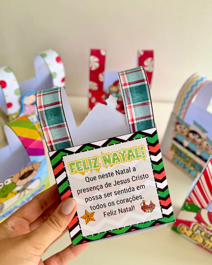 Sacolinhas de Natal e Formatura — 6 Modelos de Lembrancinhas em PDF — imagem 6