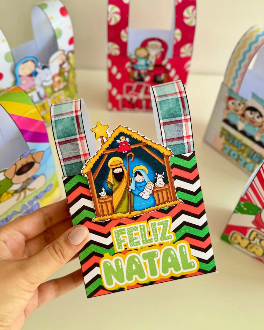 Sacolinhas de Natal e Formatura — 6 Modelos de Lembrancinhas em PDF — imagem 3