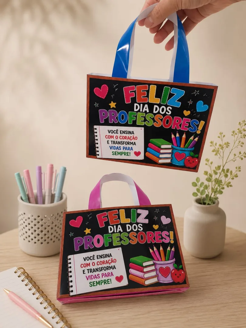 Sacolinhas Dia dos Professores - PDF Imprimível — imagem 2