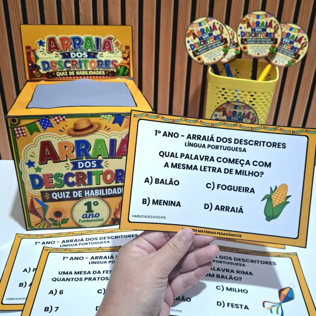 SAEB | Arraiá dos Descritores - Quiz de Habilidades 1° ano Fundamental  — imagem 3
