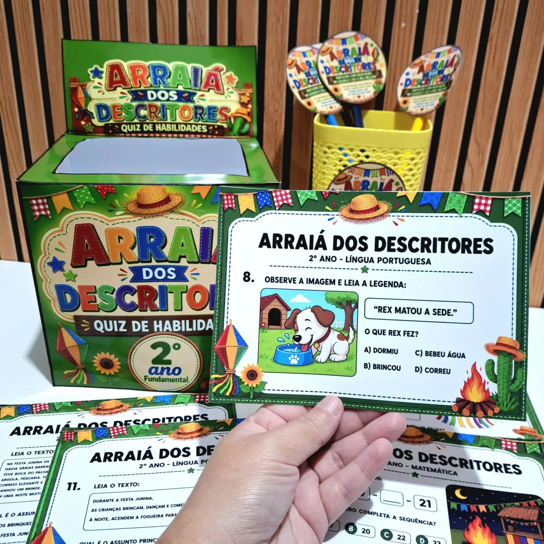 SAEB | Arraiá dos Descritores - Quiz de Habilidades 2° ano Fundamental — imagem 2