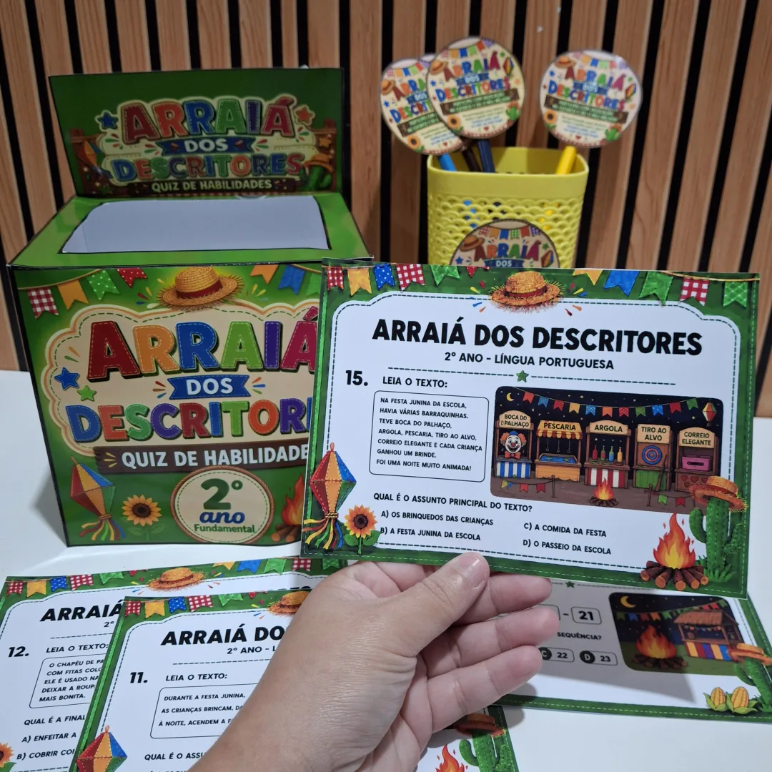 SAEB | Arraiá dos Descritores - Quiz de Habilidades 2° ano Fundamental — imagem 3