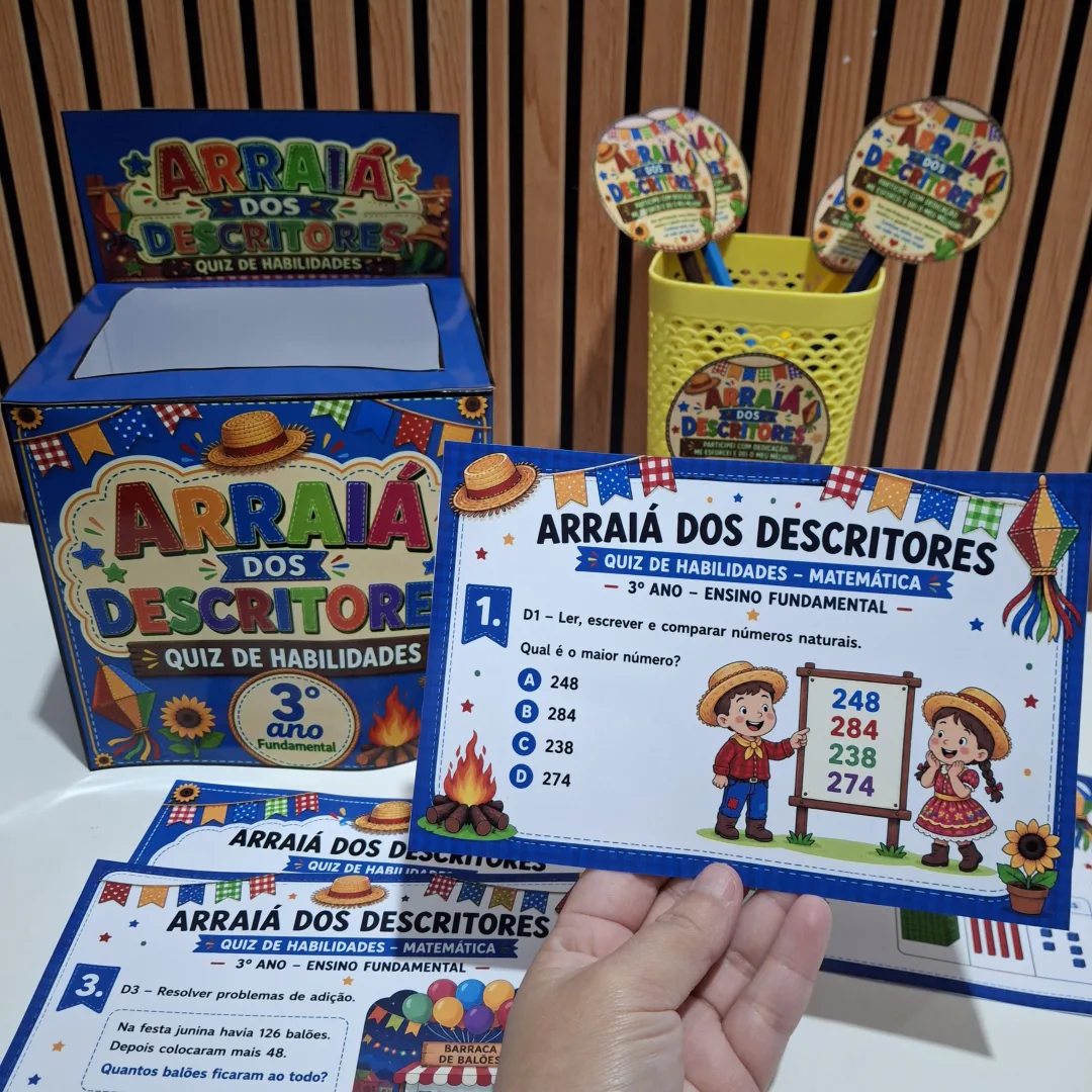 SAEB | Arraiá dos Descritores - Quiz de Habilidades 3° ano Fundamental — imagem 2