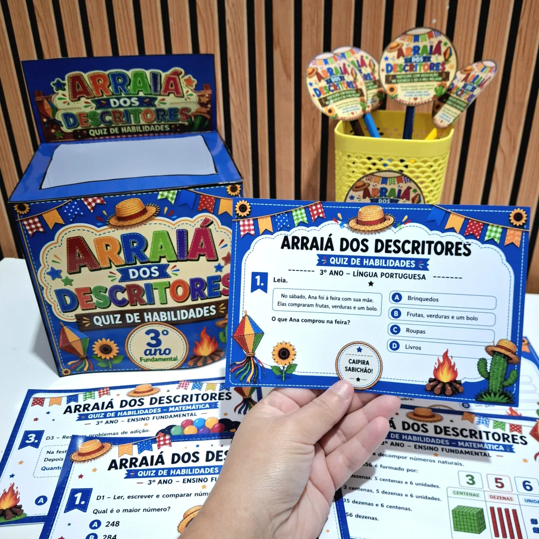 SAEB | Arraiá dos Descritores - Quiz de Habilidades 3° ano Fundamental — imagem 5
