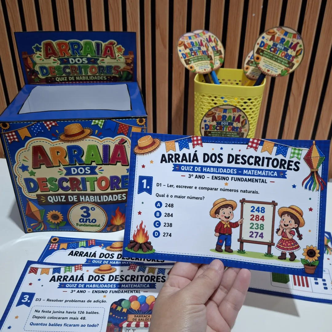 SAEB | Arraiá dos Descritores - Quiz de Habilidades 3° ano Fundamental — imagem 4