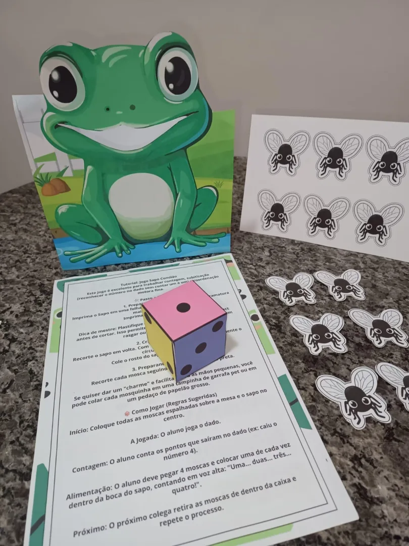 Sapo Comilão - Jogo Pedagógico para Educação Infantil - PDF — imagem 3