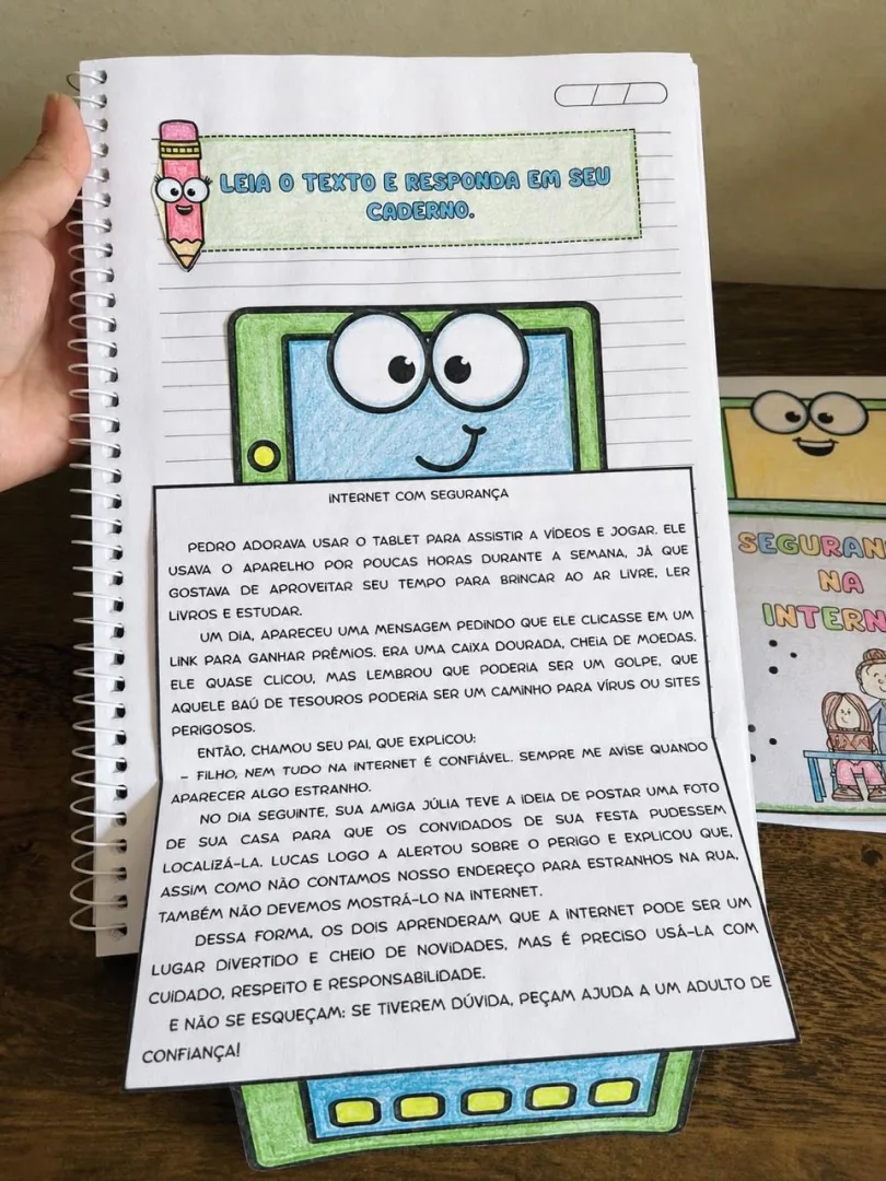 Segurança na Internet: Folder e Atividades — imagem 2