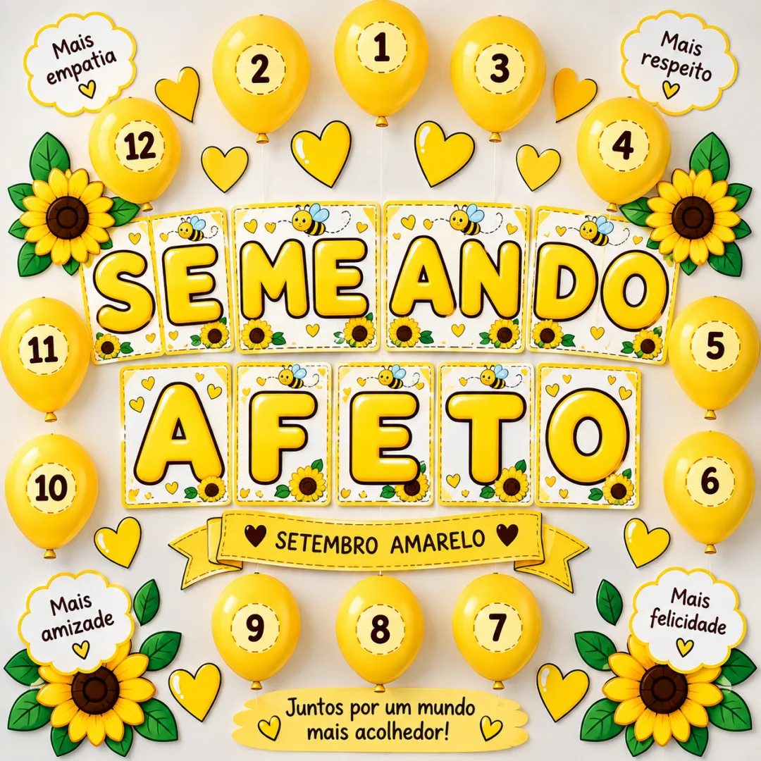 Semeando Afeto – Dinâmica do Setembro Amarelo Atividade de Empatia e Acolhimento em PDF — imagem 3
