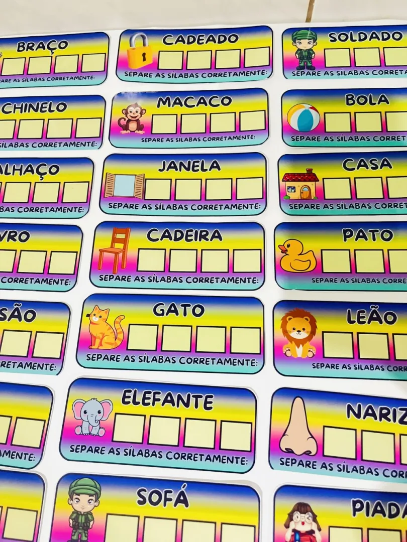 Separe as Sílabas — Pronto para Imprimir — imagem 2