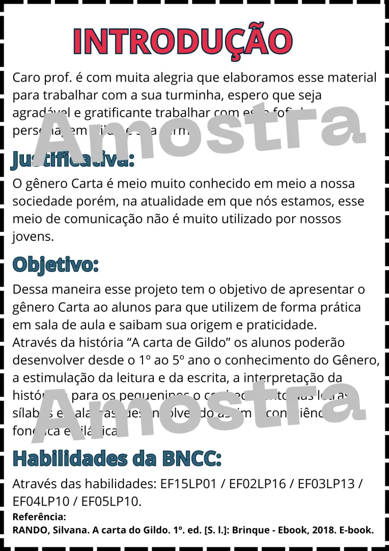 Sequência Didática A Carta do Gildo — imagem 3