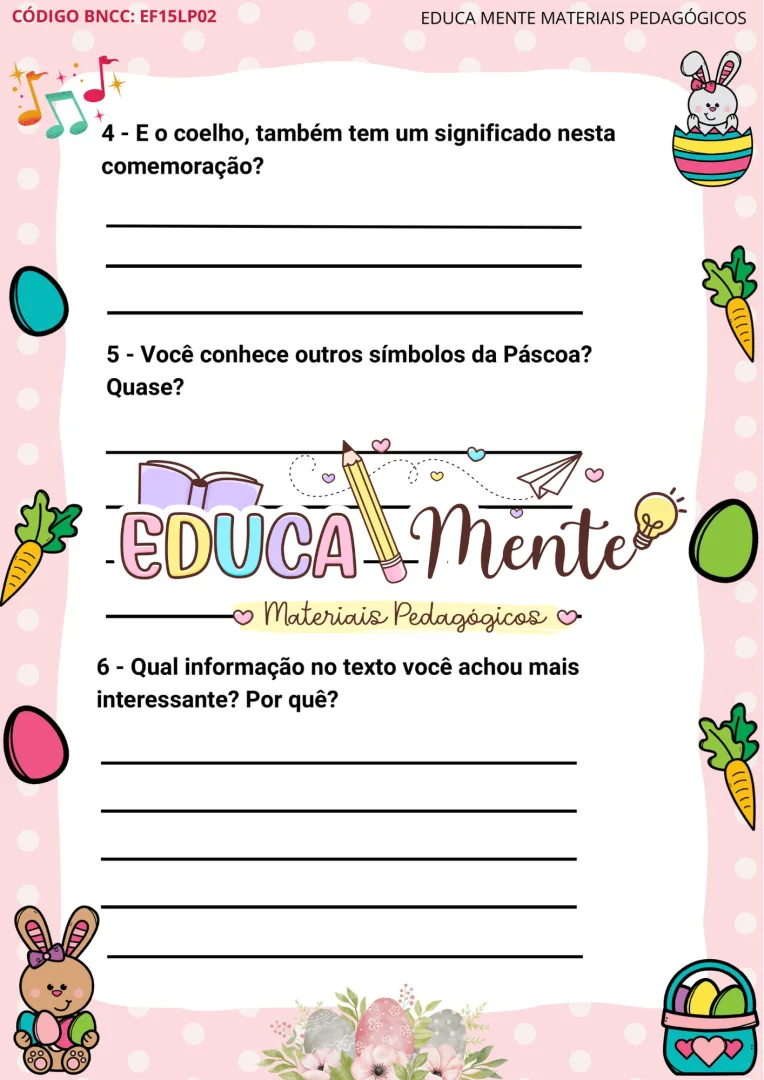 🐰 Sequência Didática de Páscoa + BONUS 🐰 — imagem 3