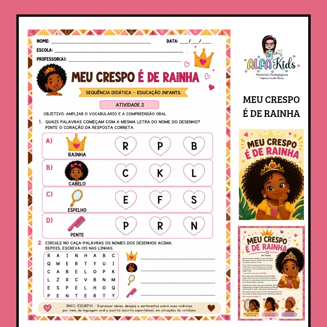 Sequência Didática: Meu Crespo é de Rainha | Educação Infantil  — imagem 3