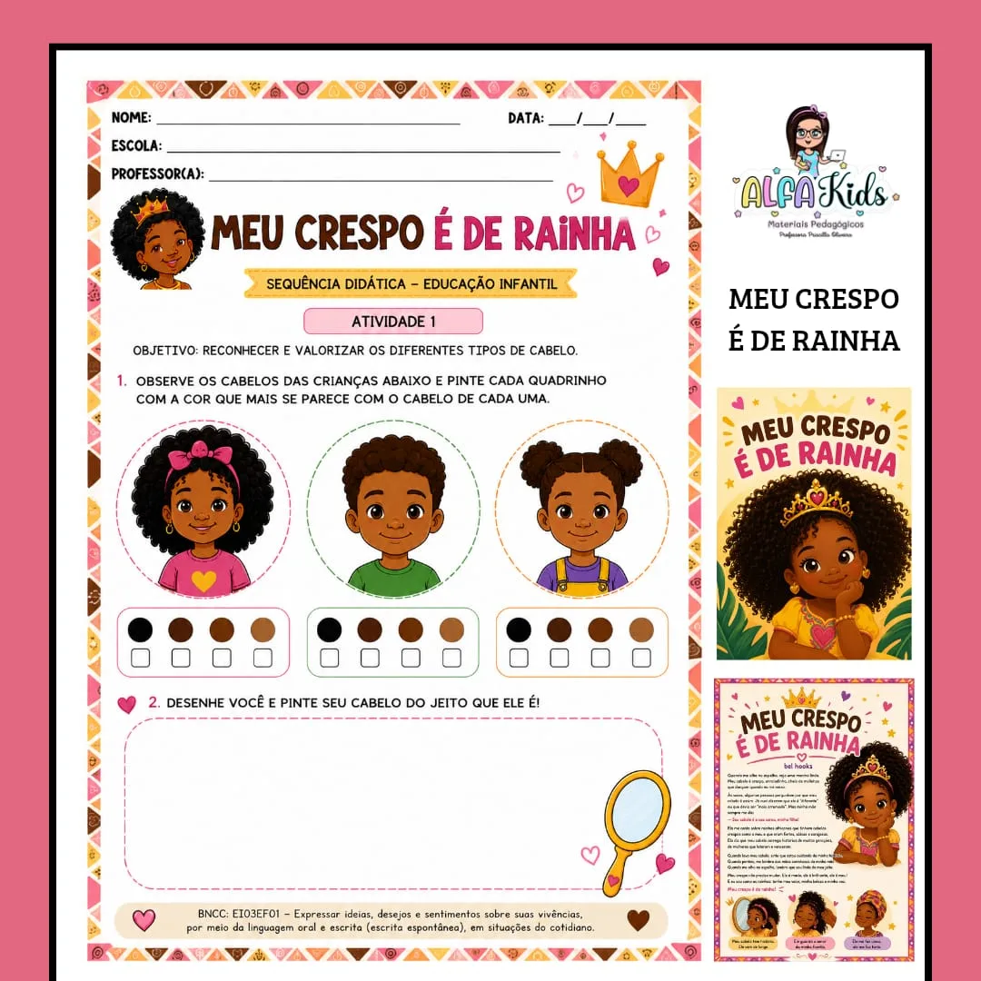 Sequência Didática: Meu Crespo é de Rainha | Educação Infantil  — imagem 5