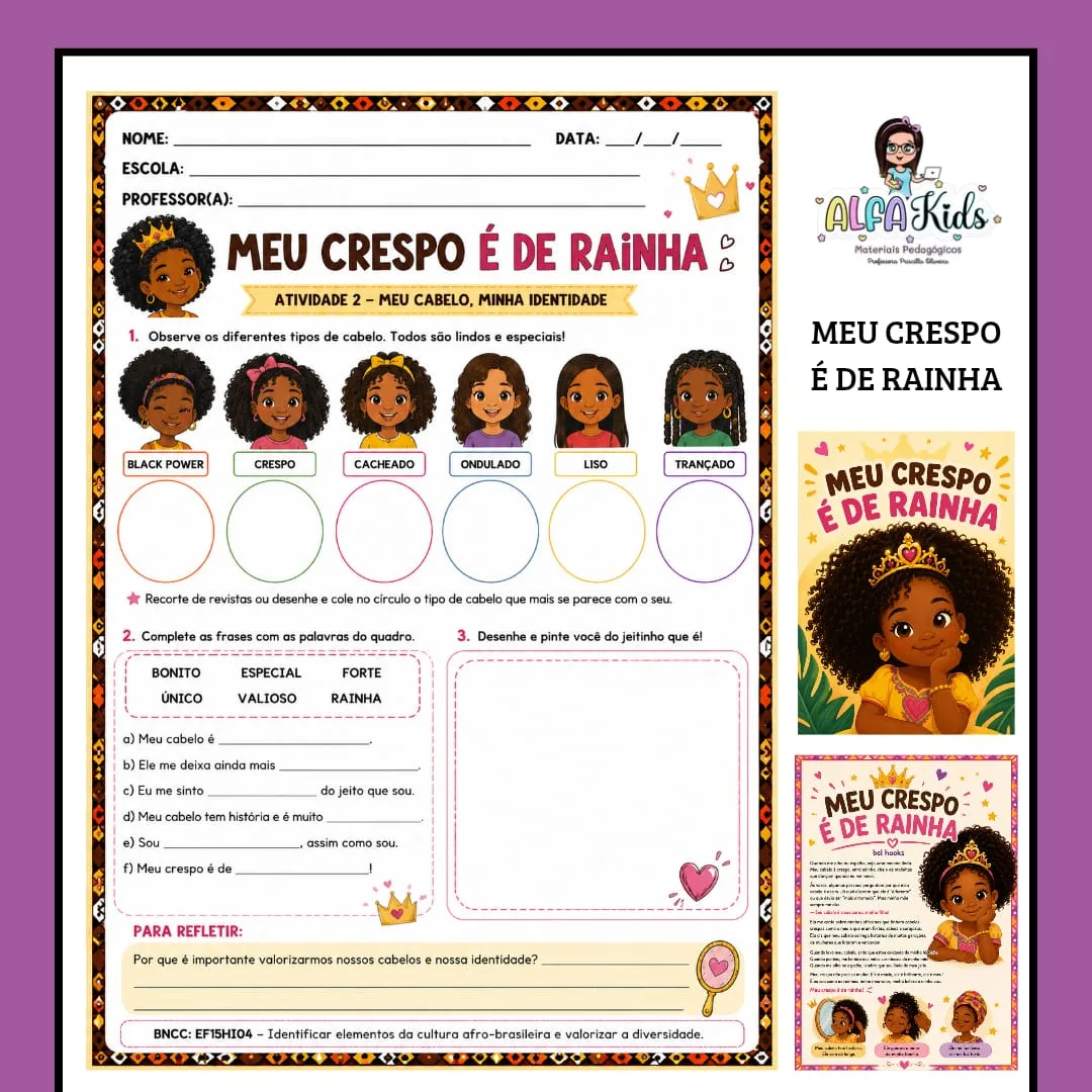 Sequência Didática: Meu Crespo é de Rainha | Ensino Fundamental  — imagem 2