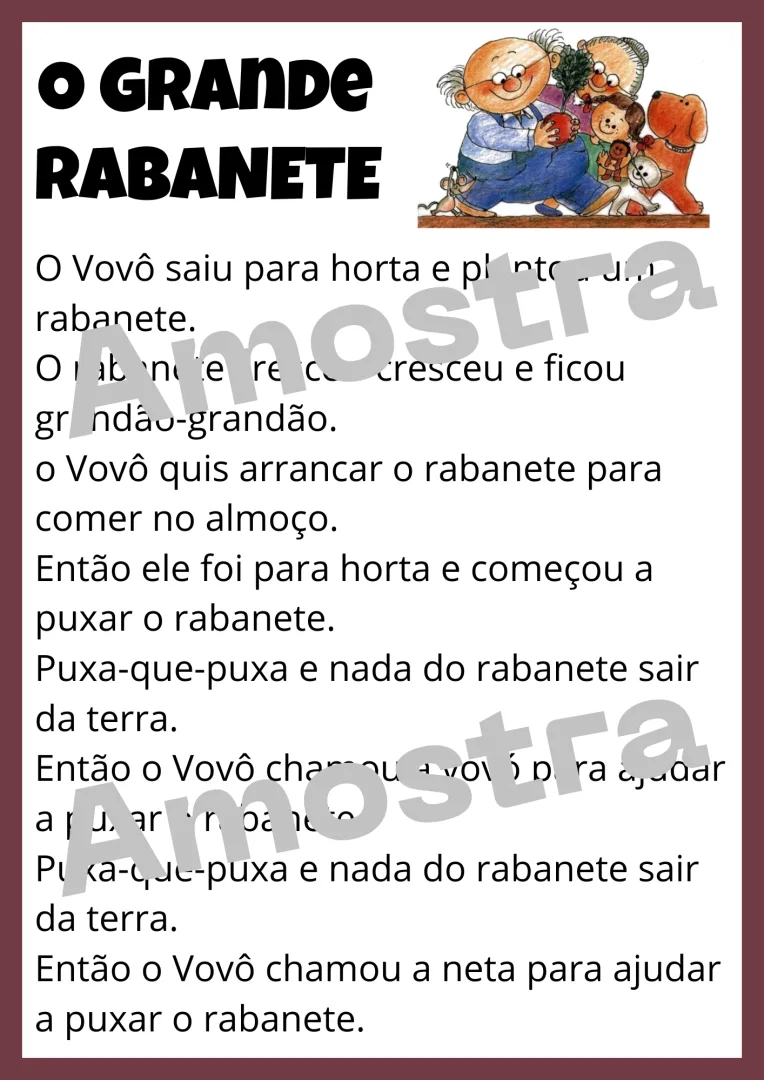 Sequência Didática O Grande Rabanete — imagem 2